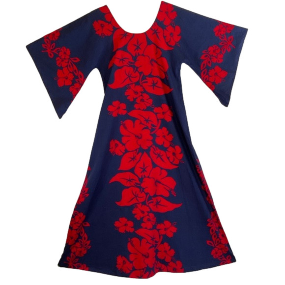 Floral Maxi Dress in Red and Blue - Picture 2 of 11